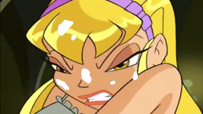 1girl 4kids_entertainment bloomers cum cum_on_face cum_on_hair disgusted disgusted_expression disgusted_face disgusted_look edit edited edited_image eyebrows eyelashes eyeshadow furrowed_eyebrows half-closed_eyes headband iginio_straffi lips lipstick long_hair nickelodeon nightgown official_art orange_eyeshadow orange_lips orange_lipstick purple_headband rainbow_(animation_studio) screenshot screenshot_edit stella_(winx_club) teeth teeth_clenched third-party_edit winx_club yellow_eyes yellow_hair