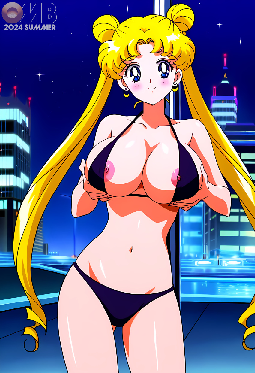 1girl accurate_art_style adult_swim alluring bishoujo_senshi_sailor_moon bishoujo_senshi_sailor_moon_r bishoujo_senshi_sailor_moon_r_the_movie bishoujo_senshi_sailor_moon_s bishoujo_senshi_sailor_moon_s_the_movie bishoujo_senshi_sailor_moon_supers bishoujo_senshi_sailor_moon_supers_the_movie blonde_hair blue_eyes bra high_heels medium_breasts michael_benson nipple_slip panties pole_dancing stripper_pole toei_animation toonami underwear usagi_tsukino viz_media