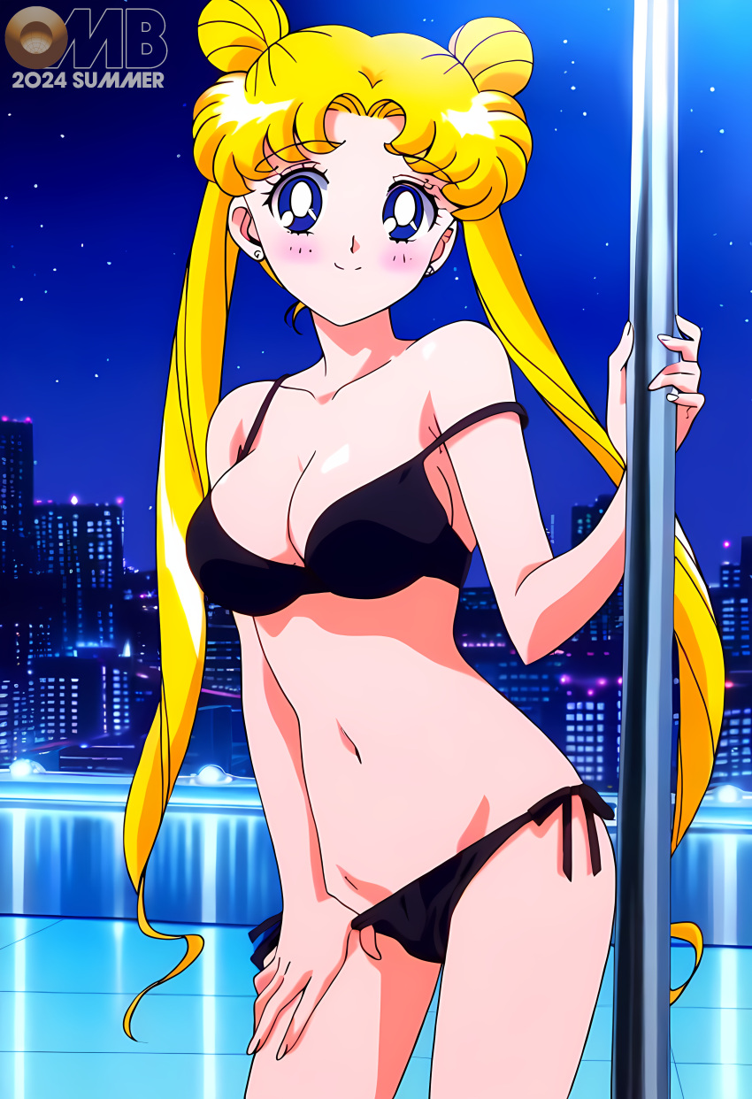 1girl accurate_art_style adult_swim alluring bishoujo_senshi_sailor_moon bishoujo_senshi_sailor_moon_r bishoujo_senshi_sailor_moon_r_the_movie bishoujo_senshi_sailor_moon_s bishoujo_senshi_sailor_moon_s_the_movie bishoujo_senshi_sailor_moon_supers bishoujo_senshi_sailor_moon_supers_the_movie blonde_hair blue_eyes bra medium_breasts michael_benson panties pole_dancing stripper_pole teasing toei_animation toonami underwear undressing usagi_tsukino viz_media