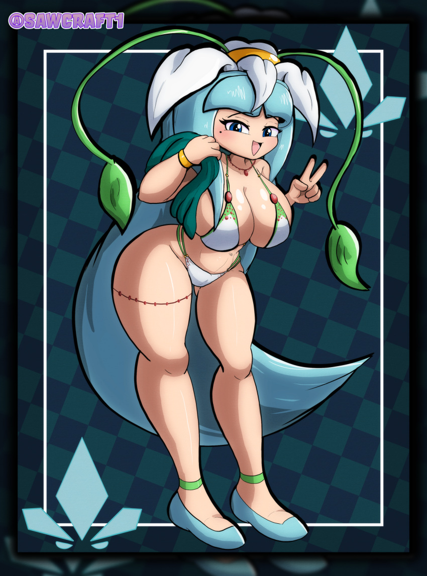 2020s 2026 abstract_background alien alien_girl alien_humanoid artist_name artist_signature bikini blue_clothes blue_clothing blue_eyes blue_footwear blue_heels blue_pseudo_hair earthia_the_seedrian elemental_creature flora_fauna green_bikini green_clothes green_clothing huge_breasts jewelry light-skinned_female light_skin light_skinned_female mature_female milf multicolored_bikini plant plant_girl plant_humanoid pseudo_hair red_bikini red_clothes red_clothing sawcraft1 seedrian sega sonic_(series) sonic_the_hedgehog_(series) sonic_x thick_thighs tms_entertainment white_bikini white_clothes white_clothing