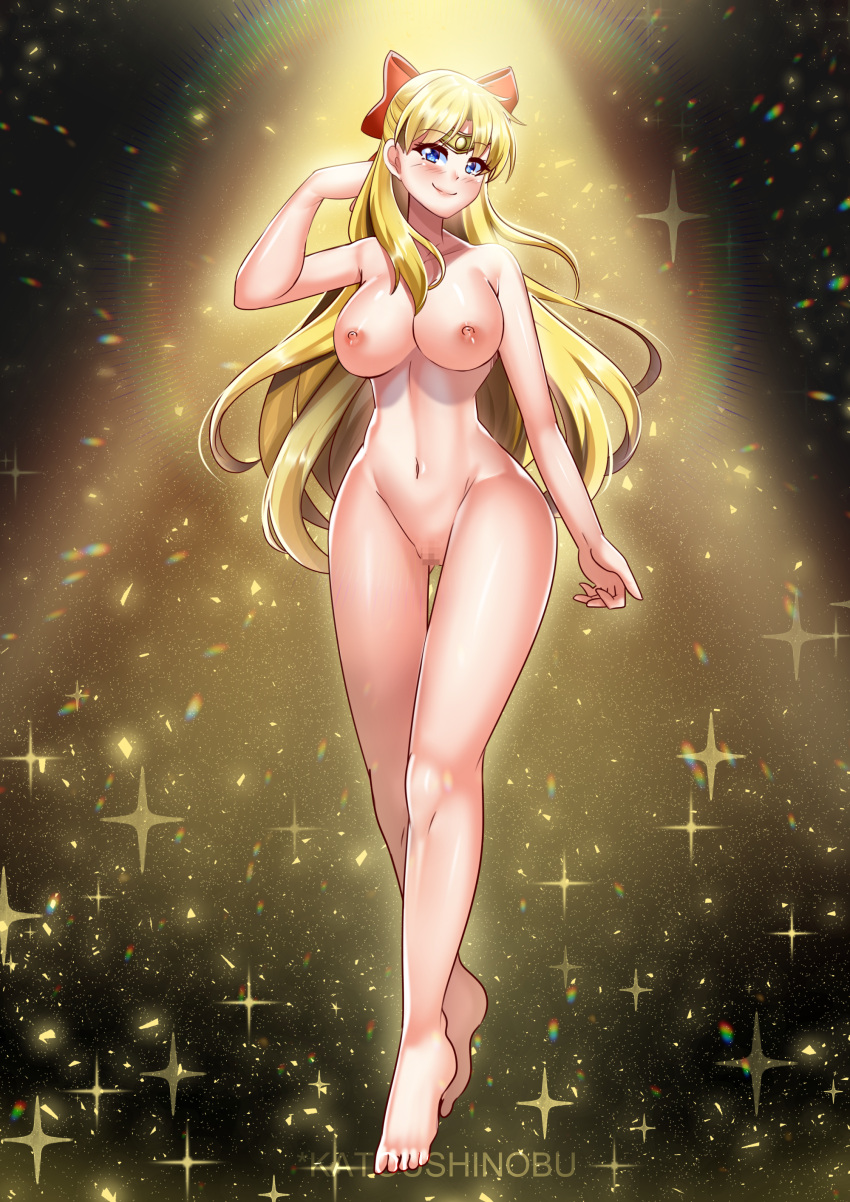 1girl adult_swim alluring bare_legs big_breasts bishoujo_senshi_sailor_moon bishoujo_senshi_sailor_moon_r bishoujo_senshi_sailor_moon_r_the_movie bishoujo_senshi_sailor_moon_s bishoujo_senshi_sailor_moon_s_the_movie bishoujo_senshi_sailor_moon_supers bishoujo_senshi_sailor_moon_supers_the_movie blonde_hair blue_eyes completely_nude_female katou_shinobu minako_aino nude pussy toei_animation toonami viz_media